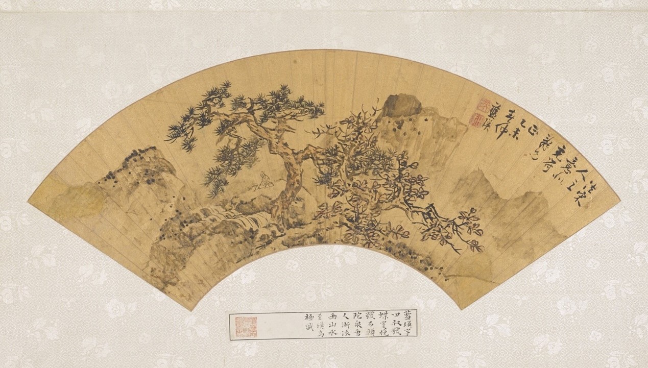 <h2>松下听瀑</h2><p>作者：蓝瑛</p><p>创作年代：1655年</p><p>规格：20.8cm×47.5cm</p><p>品类：中国画</p>